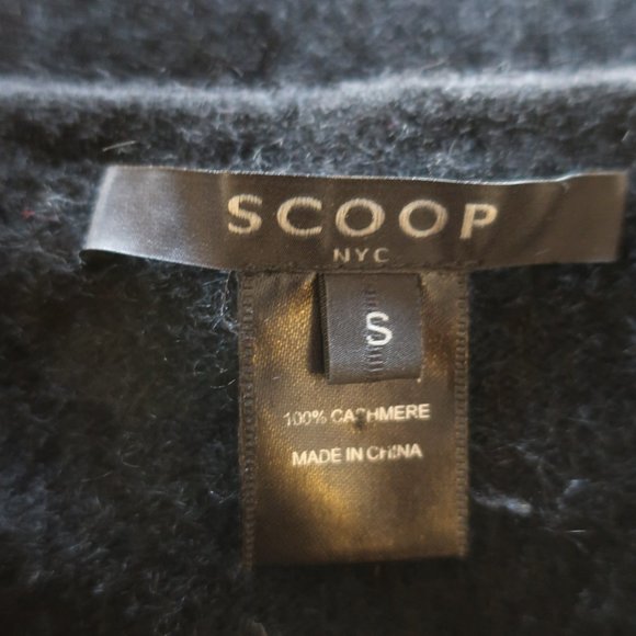 Womens Scoop NYC Black V-Neck Cashmere Knit Sweater S * - Picture 11 of 14